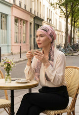 EmpowerWrap Headwear - Bamboo Cap with Attached Scarf