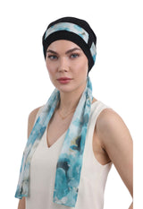 EmpowerWrap Headwear - Bamboo Cap with Attached Scarf