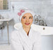 Deresina Hair Towel Cotton Cap (Bow Pink)