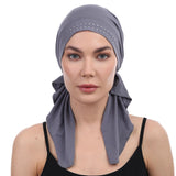 Jewelled Front Pre-Tied Bamboo Bandana