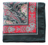 Black Red Paisley