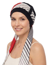 EmpowerWrap Headwear - Bamboo Cap with Attached Scarf
