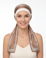 EmpowerWrap Headwear - Bamboo Cap with Attached Scarf