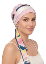 EmpowerWrap Headwear - Bamboo Cap with Attached Scarf