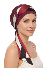 EmpowerWrap Headwear - Bamboo Cap with Attached Scarf