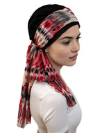 Sunrise Cap with Attached Scarf