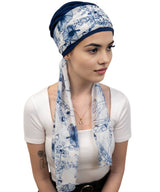 Sunrise Cap with Attached Scarf