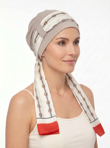 EmpowerWrap Headwear - Bamboo Cap with Attached Scarf