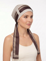 EmpowerWrap Headwear - Bamboo Cap with Attached Scarf