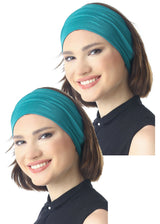 Extra Wide Plain Headband - Set of Two