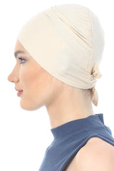 Double Layer Tie Back Cotton Cap