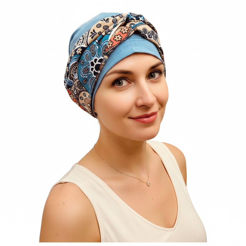 Carolina Cap with Patterned Headband