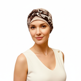 Taupe Cap with Mocha Headband