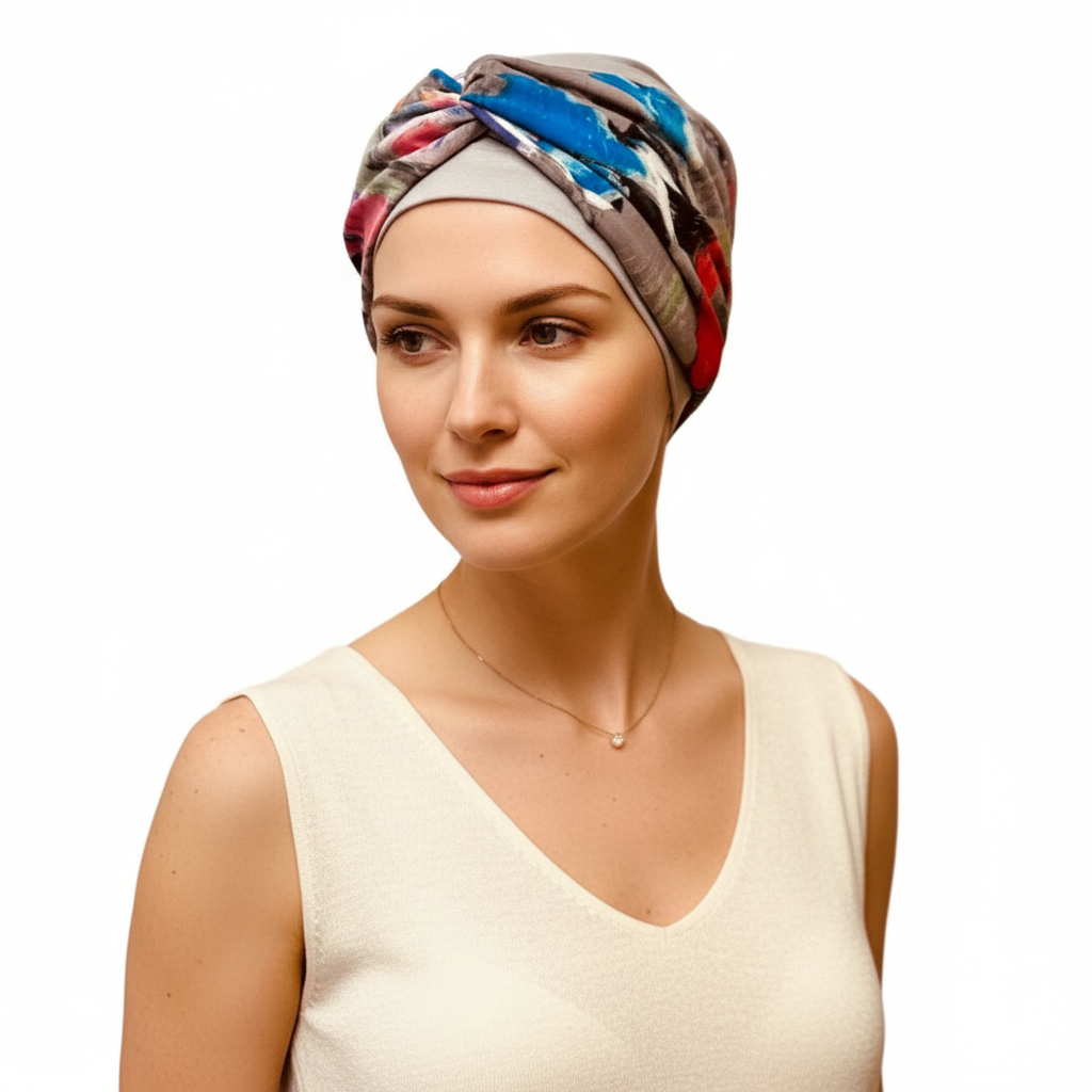 Carolina Cap with White Chain Headband