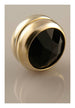 Magnet - Acrylic Scarf Magnet (One Pair) (Black & Gold Plated)