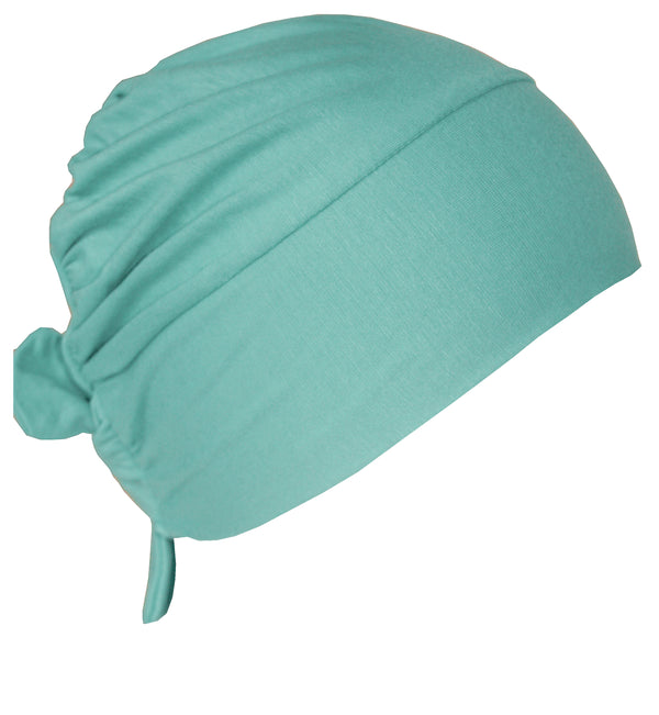 Unisex Tie Back Cotton Cap - Spring Green