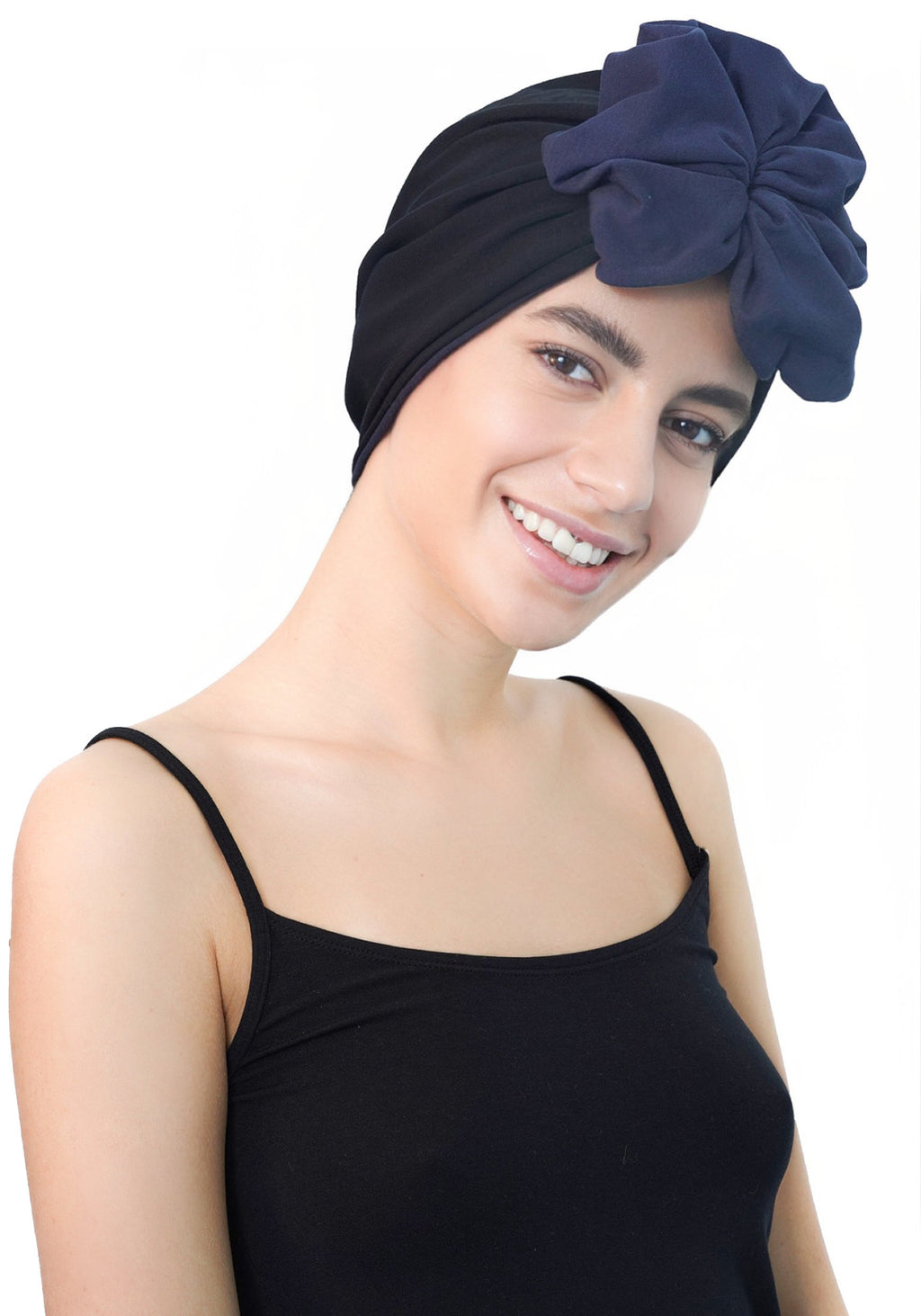 VestaBloom Headwear- (Black - Denim)