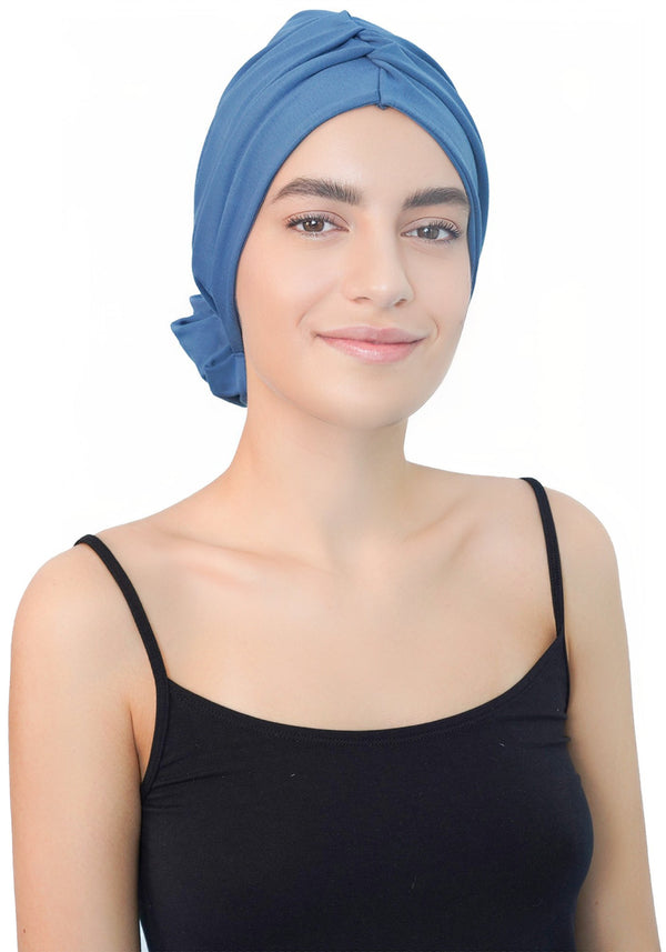 VestaBloom Headwear- (Caroline Blue)