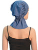 Geraffte Mütze mit Pelerine auf der Rückseite - Caroline Blue 