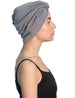 Twisted Front Turban - (Grey)