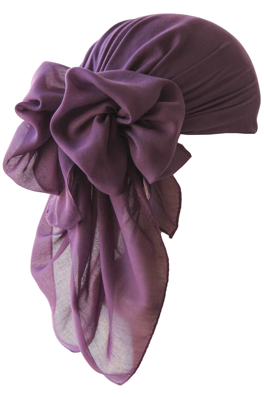 Everyday Square Head Scarf - Plain Mulberry
