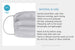 Unisex waschbare wiederverwendbare 2-lagige antibakterielle Cool Down Performance Gesichtsmaske-MEDIUM