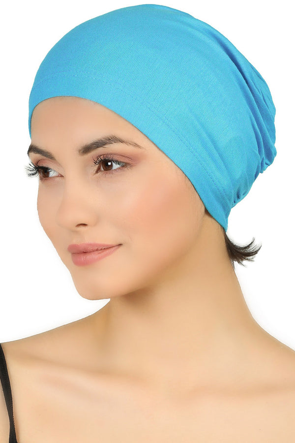 Essential Plain Cotton Cap - Tiffany-Blau
