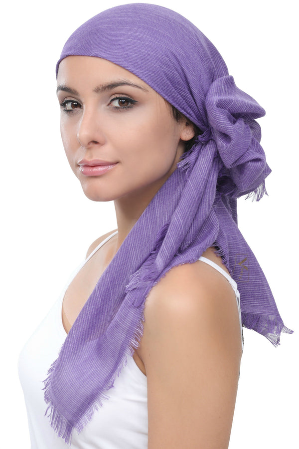 Deresina Ultra Soft Chemo Headscarf Wisteria With Edges