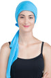 Deresina Easy tie organic chemo headscarf baby blue