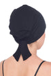 Deresina Comfort tie back cancer cap black