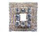Square Crystal Scarf Pin Brooch