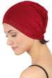 Jewelled Front Essential Cap - Burgundy