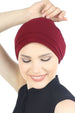 Deresina Padded hat for cancer patients burgundy