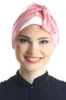 Deresina diamond patterned chemo turban cream pink