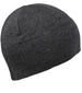Men Knit Hat - Dark Grey Half Fleeced Beanie