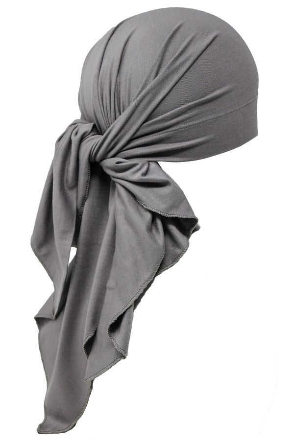 Deresina Large Cotton chemo bandana for men grey