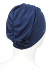 Deresina teen jewelled front beanie for hairloss navy