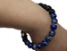 Energy Balance Semi Precious Gemstone Bracelet - Lava Rock Stone & Lapis Lazuli