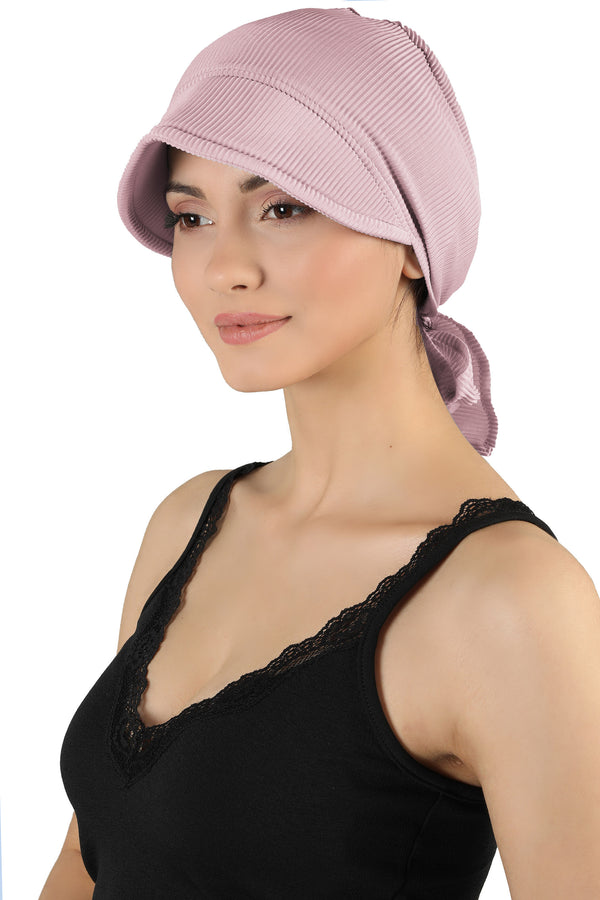 Tie Back Casual Pretty Hat - Rose Pink