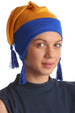 Deresina teen ear flap beanie for hairloss royal blue sunglow