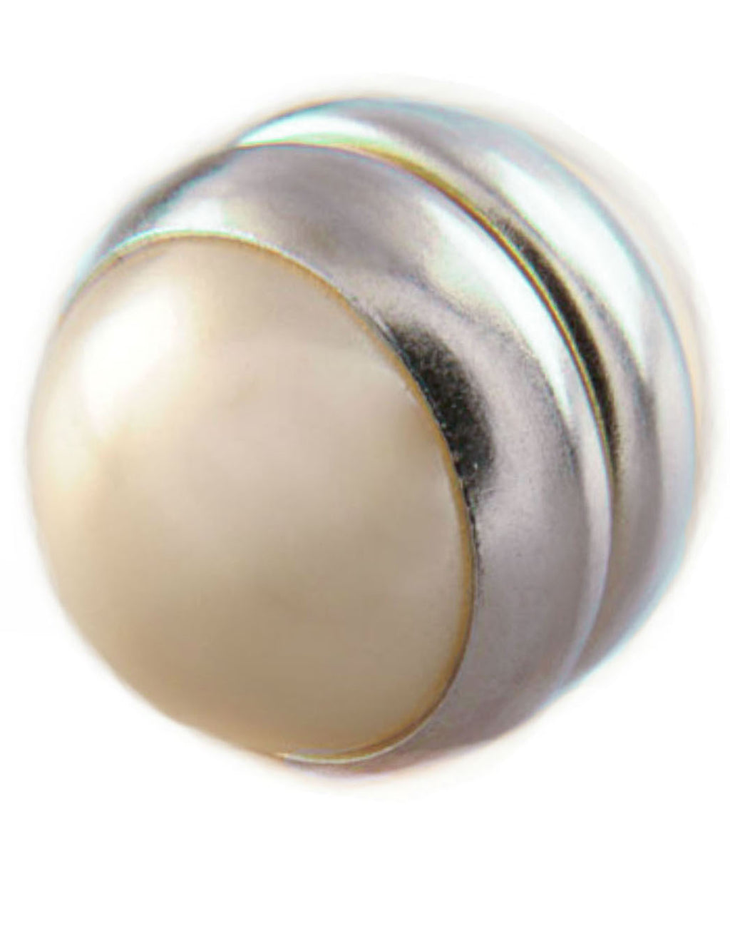 Magnet - Pearl Scarf Magnet (Silver Cream)