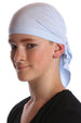 Deresina Teen indoor bandana for hairloss skyblue
