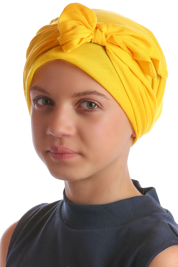 Easy Tie Head Scarf for Girls - Sunglow