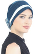 Deresina Padded hat for cancer patients teal cream